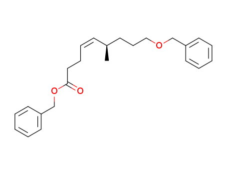 (6R)-9-benzyloxy-6-methylnon-4-enoic acid benzyl ester