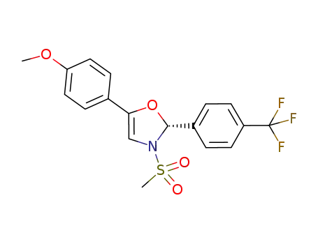 (R)-(+)-5-(4-methoxyphenyl)-3-(methylsulfonyl)-2-(4-(trifluoromethyl)phenyl)-2,3-dihydrooxazole