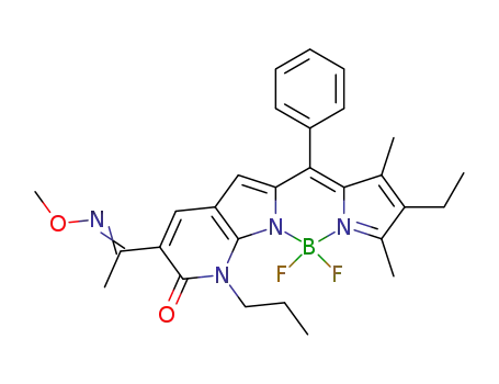 C<sub>28</sub>H<sub>31</sub>BF<sub>2</sub>N<sub>4</sub>O<sub>2</sub>