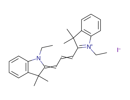 3H-Indolium,1-ethyl-2-[3-(1-ethyl-1,3-dihydro-3,3-dimethyl-2H-indol-2-ylidene)-1-propen-1-yl]-3,3-dimethyl-,iodide (1:1)