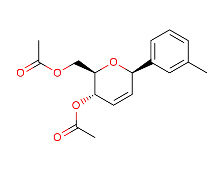 ((2R,3S,6R)-3-acetoxy-6-(m-tolyl)-3,6-dihydro-2H-pyran-2-yl)methyl acetate