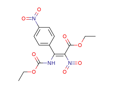 ethyl (2Z)-3-[(ethoxycarbonyl)amino]-2-nitro-3-(4-nitrophenyl)prop-2-enoate