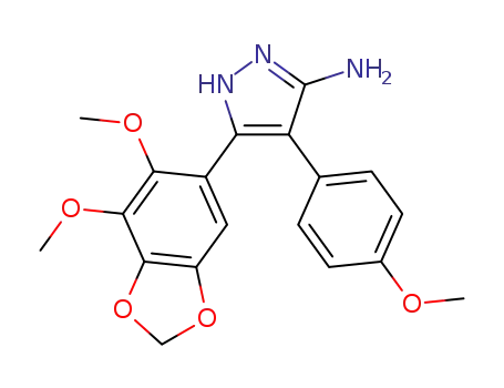 4-(4-methoxyphenyl)-5-(2,3-dimethoxy-4,5-methylenedioxyphenyl)-1H-pyrazol-3-amine