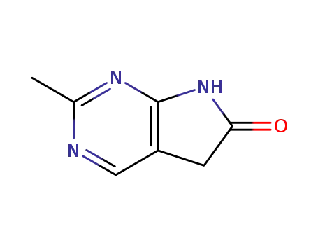 Molecular Structure of 118801-71-1 (6H-Pyrrolo[2,3-d]pyrimidin-6-one, 5,7-dihydro-2-methyl- (6CI,9CI))