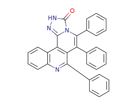 4,5,6-triphenylbenzo[h][1, 2, 4]triazolo[3,4a][2, 6]naphthyridin-3(2H)-one