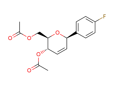 ((2R,3S,6R)-3-acetoxy-6-(4-fluorophenyl)-3,6-dihydro-2H-pyran-2-yl)methyl acetate