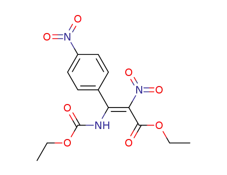 ethyl (2E)-3-[(ethoxycarbonyl)amino]-2-nitro-3-(4-nitrophenyl)prop-2-enoate