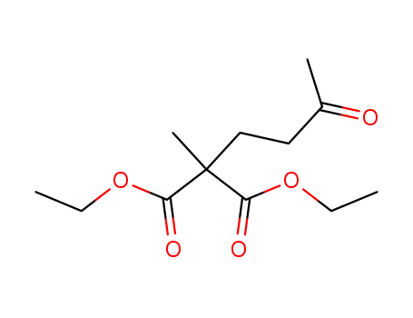 Molecular Structure of 10433-88-2 (diethyl methyl(3-oxobutyl)propanedioate)