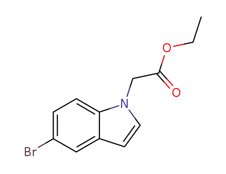 Molecular Structure of 726174-45-4 (ethyl (5-bromo-1H-indol-1-yl)acetate)