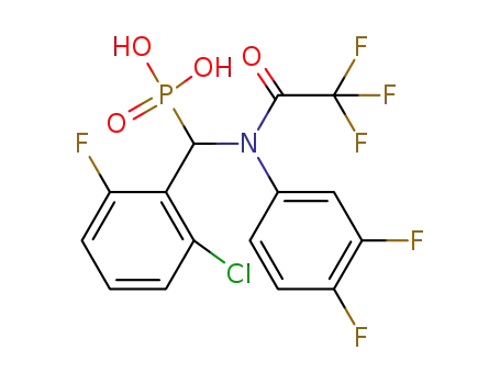 {(2-chloro-6-fluorophenyl)[(3,4-difluorophenyl)(2,2,2-trifluoroacetyl)amino]methyl}phosphonic acid