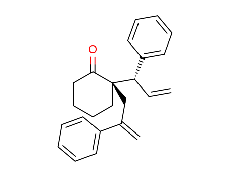 (R)-2-((S)-1-phenylallyl)-2-(2-phenylallyl)cyclohexanone