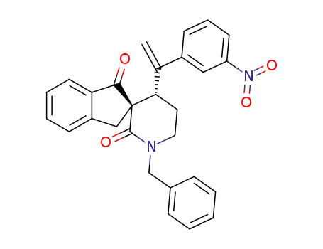 (2R,4'S)-1'-benzyl-4'-[1-(3-nitrophenyl)vinyl]-2'Hspiro[indene-2,3'-piperidine]-1,2'(3H)-dione