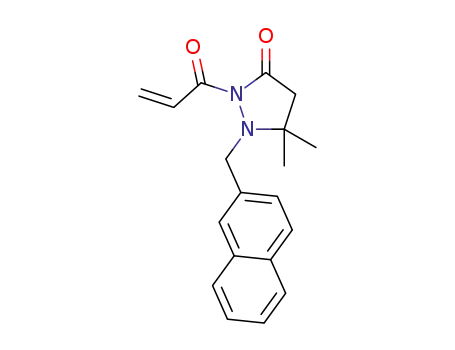 N<sup>(2)</sup>-acryloyl-N<sup>(1)</sup>-(2-naphthylmethyl)-5,5-dimethylpyrazolidin-3-one