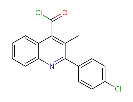 2-(4-chlorophenyl)-3-methylquinoline-4-carbonyl chloride