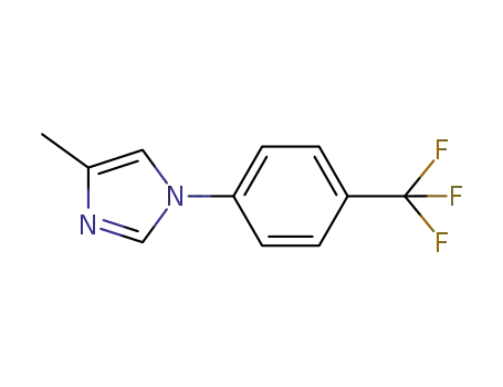 Molecular Structure of 924709-33-1 (1H-Imidazole, 4-methyl-1-[4-(trifluoromethyl)phenyl]-)