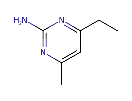 Molecular Structure of 114042-92-1 (2-Pyrimidinamine, 4-ethyl-6-methyl- (9CI))