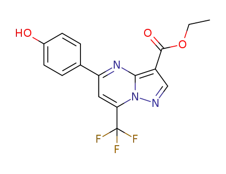 C<sub>16</sub>H<sub>12</sub>F<sub>3</sub>N<sub>3</sub>O<sub>3</sub>