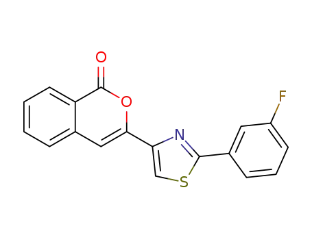 3-[2-(3-fluorophenyl)-1,3-thiazol-4-yl]-1H-isochromen-1-one