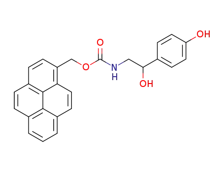 Molecular Structure of 1448344-25-9 (N-[(pyren-1-yl)methoxycarbonyl]-2-(4'-hydroxy-1'-phenyl)-2-hydroxyethylamine)
