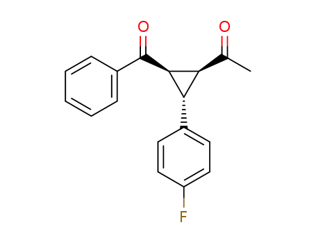 Molecular Structure of 1442689-94-2 (1-(2-benzoyl-3-(4-fluorophenyl)cyclopropyl)ethanone)