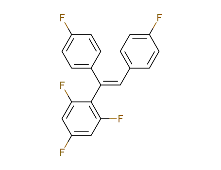 Molecular Structure of 1448251-85-1 ((E)-4,4'-(1-(2,4,6-trifluorophenyl)ethene-1,2-diyl)bis(fluorobenzene))