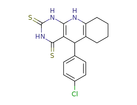 5-(4-chlorophenyl)-5,6,7,8,9,10-hexahydropyrimido[4,5-b]quinoline-2,4(1H, 3H)-dithione
