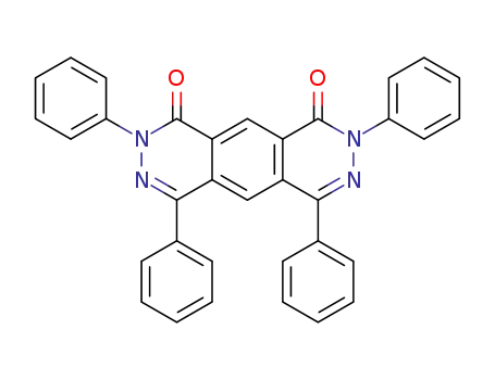 Molecular Structure of 61371-01-5 (Pyridazino[4,5-g]phthalazine-1,9(2H,8H)-dione, 2,4,6,8-tetraphenyl-)