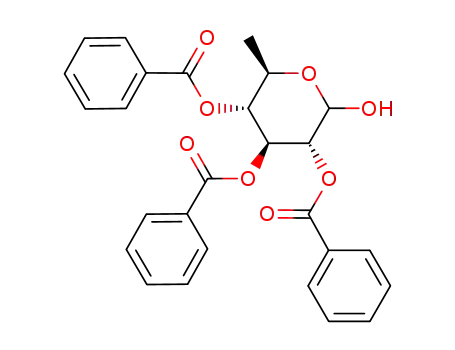 Molecular Structure of 7494-44-2 (2,3,4-Tri-O-benzoyl-L-rhamnopyranose)