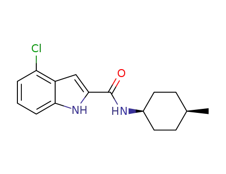 4-chloro-N-(cis-4-methylcyclohexyl)-1H-indole-2-carboxamide