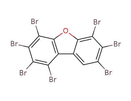 Molecular Structure of 107555-95-3 (1,2,3,4,6,7,8-HEPTABROMODIBENZOFURAN)