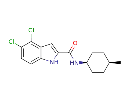 4,5-dichloro-N-(cis-4-methylcyclohexyl)-1H-indole-2-carboxamide