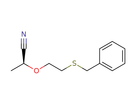 (S)-2-(2-(benzylthio)ethoxy)propanenitrile