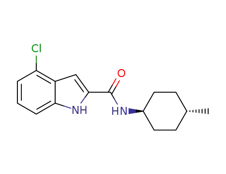 4-chloro-N-(trans-4-methylcyclohexyl)-1H-indole-2-carboxamide