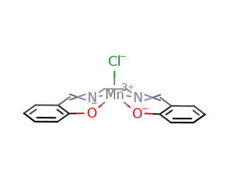Molecular Structure of 125640-71-3 ([N,N'-bis(salicylidene)-1,2-ethanediaminato]Mn(III) chloride)