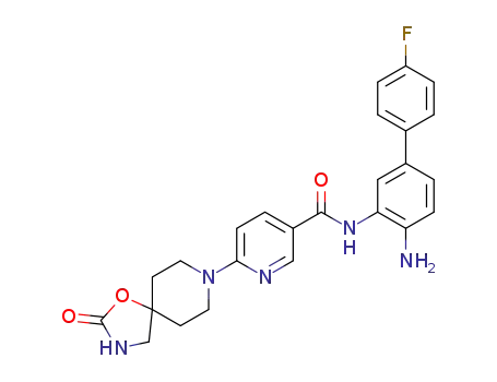 N-(4-amino-4'-fluoro-[1,1'-biphenyl]-3-yl)-6-(2-oxo-1-oxa-3,8-diazaspiro[4.5]decan-8-yl)nicotinamide