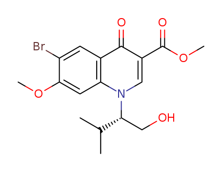 (S)-methyl-6-bromo-1-(1-hydroxy-3-methylbutan-2-yl)-7-methoxy-4-oxo-1,4-dihydroquinoline-3-carboxylate
