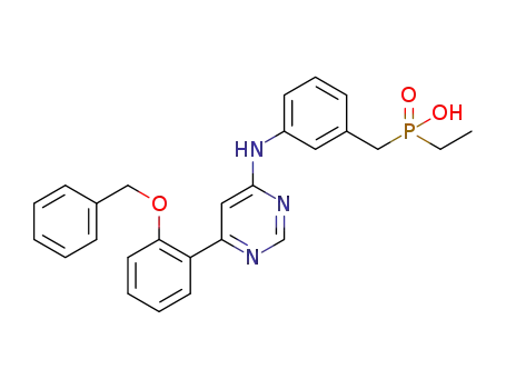 [3-({6-[2-(benzyloxy)phenyl]pyrimidin-4-yl}amino)benzyl]ethylphosphinic acid