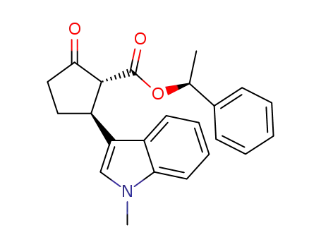 (1R,2S)-(S)-1-phenylethyl 2-(1-methyl-1H-indol-3-yl)-5-oxocyclopentanecarboxylate
