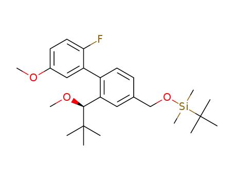 (R)-tert-butyl((2'-fluoro-5'-methoxy-2-(1-methoxy-2,2-dimethylpropyl)-[1,1'-biphenyl]-4-yl)methoxy)dimethylsilane