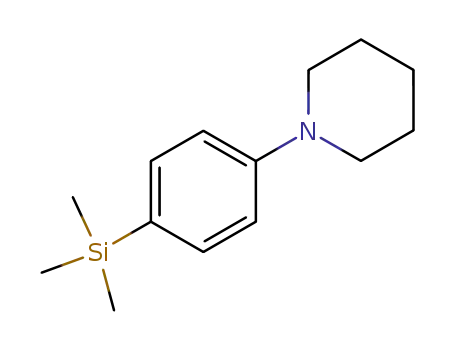 Molecular Structure of 71236-52-7 (1-(4-(trimethylsilyl)phenyl)piperidine)