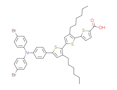 C<sub>43</sub>H<sub>43</sub>Br<sub>2</sub>NO<sub>2</sub>S<sub>3</sub>
