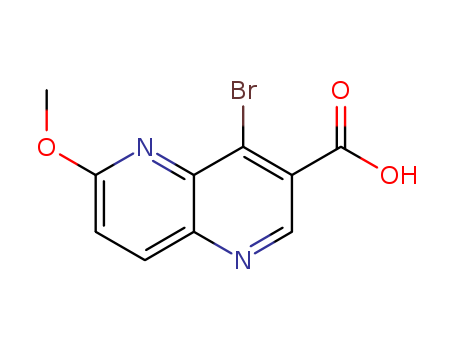 1,5-Naphthyridine-3-carboxylic acid, 4-bromo-6-methoxy-