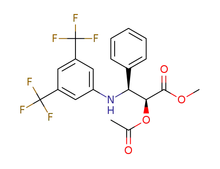 (2S)-methyl 2-acetoxy-3-(3,5-bis(trifluoromethyl)phenylamino)-3-phenylpropanoate