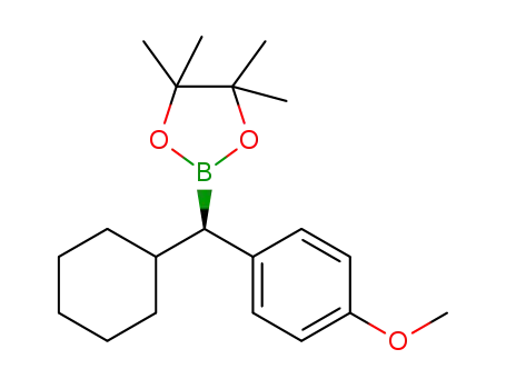 (R)-2-(cyclohexyl(4-methoxyphenyl)methyl)-4,4,5,5-tetramethyl-1,3,2-dioxaborolane