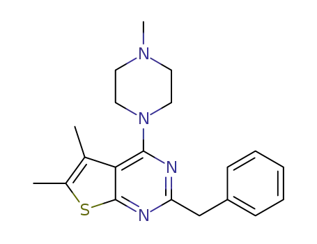 2-benzyl-5,6-dimethyl-4-(4-methylpiperazin-1-yl)thieno[2,3-d]pyrimidine