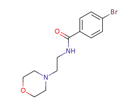 Molecular Structure of 64544-19-0 (4-bromo-N-(2-morpholin-4-ylethyl)benzamide)
