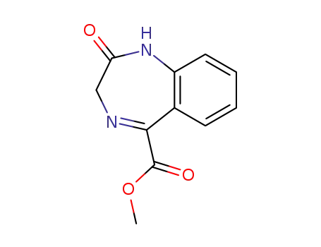 Molecular Structure of 62888-32-8 (1H-1,4-Benzodiazepine-5-carboxylic acid, 2,3-dihydro-2-oxo-, methyl
ester)