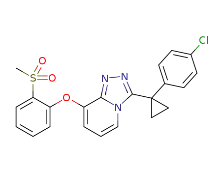3-(1-(4-chlorophenyl)cyclopropyl)-8-(2-(methylsulfonyl)phenoxy)-[1,2,4]triazolo[4,3-a]pyridine