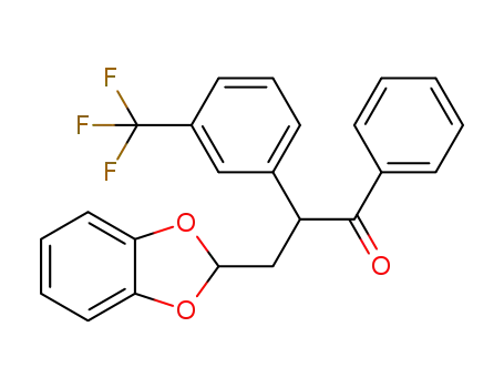 3-(benzo[d][1,3]dioxol-2-yl)-1-phenyl-2-(3-(trifluoromethyl)phenyl)propan-1-one