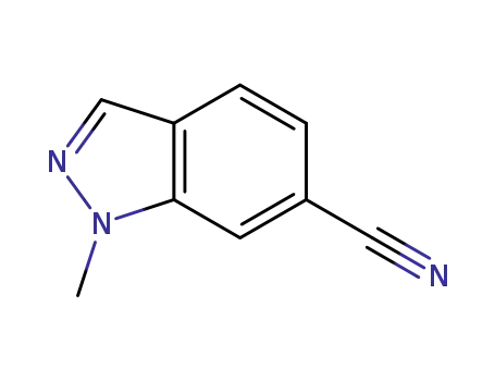 Molecular Structure of 267413-29-6 (1-Methyl-1H-indazole-6-carbonitrile)
